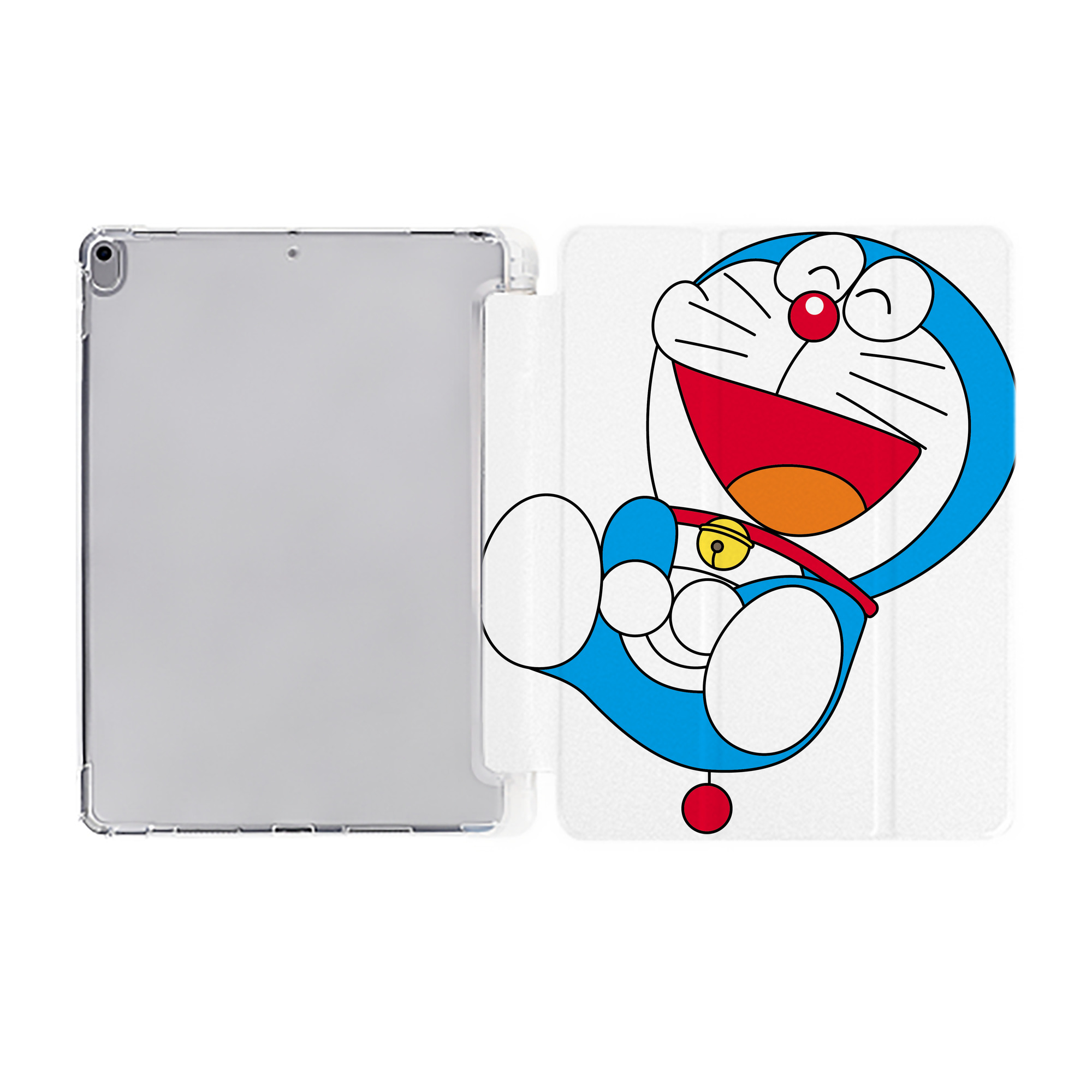 （画像用） ドラえもん Doraemon IPad ケース ペン収納付き 三つ折りスタンド PUレザー×シリコン 対応機種9.5/10.5/10.9インチ